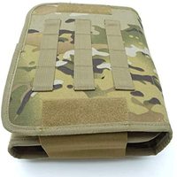 Trousse de toilette de voyage compacte en nylon tactique ISO9001 personnalisée étanche avec logo personnalisé pochette imprimée camo