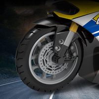 Voiture télécommandée sans fil à quatre voies pour course à grande vitesse, jouet électrique à quatre vitesses télécommandé pour moto
