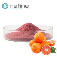 Poudre d'extrait d'orange sanguine pure, poudre de jus d'orange sanguine pour boissons, pâtisseries, smoothies, perte de poids, éclaircissement de la peau