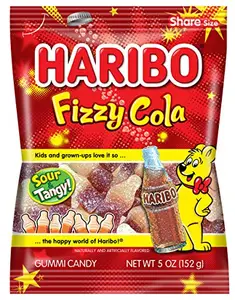 Haribo Gummi कैंडी, Fizzy कोला, 5 औंस [12-बैग]