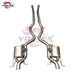 Échappement Catback Vortex pour Mercedes Benz W223 S400 S450 2020-2025, en acier inoxydable, silencieux Valvetronic, finition polie miroir - Product Image 1