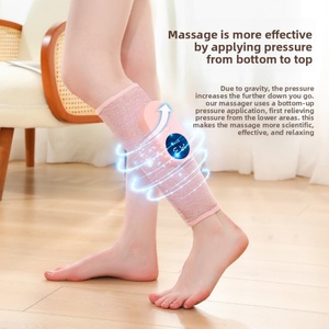 Masseur de jambes à température constante avec compresse chaude, appareil amincissant pour les jambes, masseur de mollets électrique pneumatique à impulsions d'air pour la maison - Product Image 3