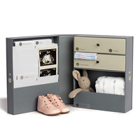 Chine Vente en gros de produits pour bébés pour enfants Emballage de mémoire Boîte de rangement pour cadeau de naissance souvenir de bébé nouveau-né pour baby shower