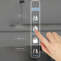 Robinet intelligent froid à chauffage à grande vitesse-Instant Hot Cold 5-100 ℃ Sortie Grand débit d'eau Réglages de température personnalisés