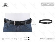 Cintura in Pelle da Uomo 4.0cm con Fibbia in Lega e Chiusura a Perno, Stile Casual - Product Image 1