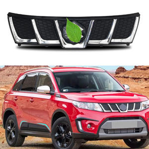Calandre de pare-chocs avant Suzuki noir brillant argenté en plastique ABS pour Vitara 2016-2021, pièce de modification de carrosserie - Product Image 2