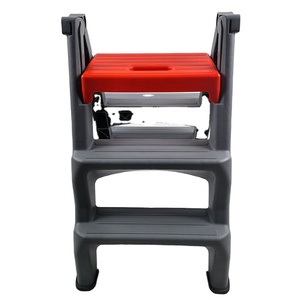 Xách tay ba bước băng ghế dự bị hộ gia đình ba bước dày bước Thang gấp Phân hộ gia đình nhựa gấp thang - Product Image 4