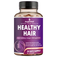 Aeglewell OEM Private Label Biotin Collagen MSM Capsules Supplément Nourrissant pour les Cheveux, Favorise la Santé de la Peau et des Ongles