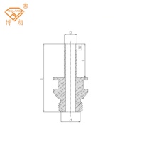 Foret diamanté fileté de haute qualité, type C, 3D, super fin, auto-refroidissant, sans meulage, pour machine à percer le verre