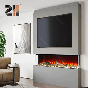 Cheminée électrique à flamme LED à chauffage 3 côtés de haute qualité avec contrôle par application WIFI Utilisation hôtelière Thermostat réglable 1500W - Product Image 5