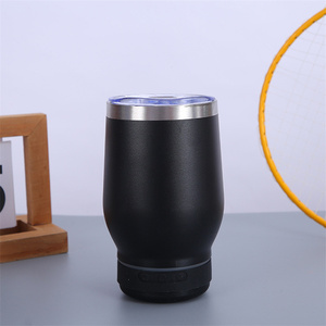 Vaso de tazas de música de 12oz con altavoz, taza inteligente, doble pared, reproductor de música inalámbrico de acero inoxidable 304, taza de té Madele - Product Image 2