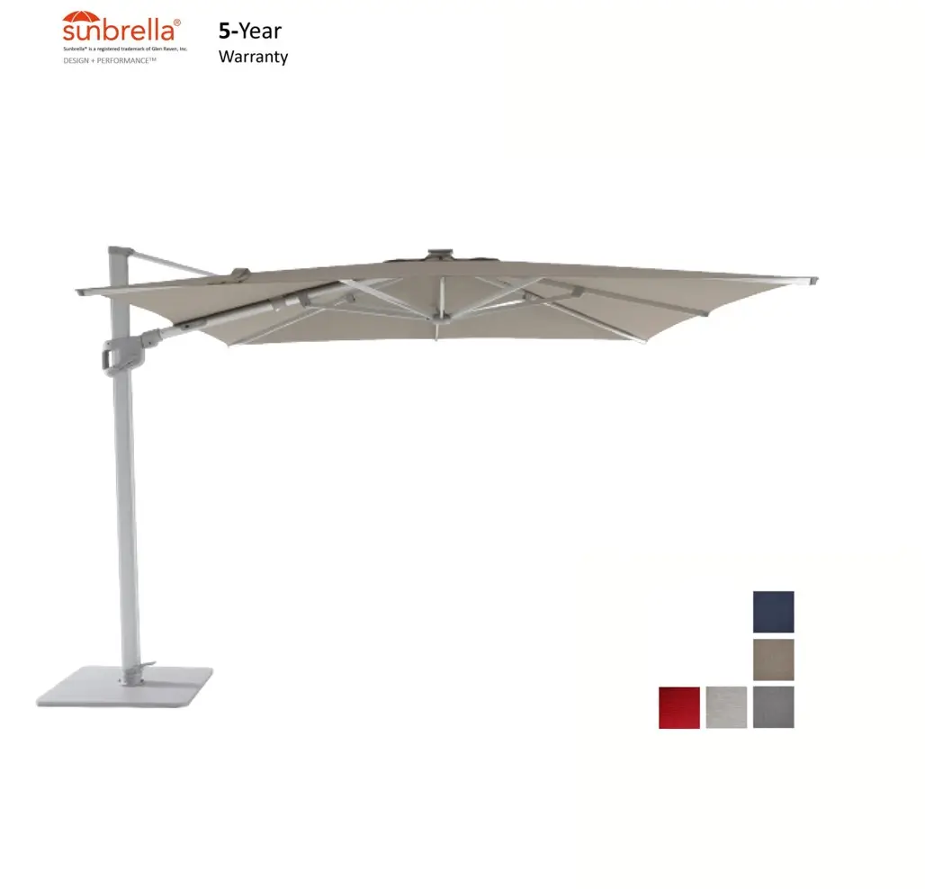 75X100Mm Geprofileerde Pole Cafe Luxe Outdoor Park Binnenplaats Sunbrella Parasol Patio Paraplu