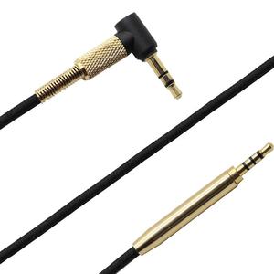 Câble audio de remplacement de 1,5 m avec gaine en PE expansé plaqué or, connecteur mâle 3,5 mm/2,5 mm pour microphones 700 <span class=keywords><strong>QC35</strong></span> QC25 avec contrôle du volume - Product Image 4