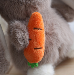 Peluche Lapin de Pâques en Peluche, Porte-clés Lapin en Peluche, Peluches Lapin Carotte, Jouets en Peluche Lapin Moelleux, Porte-clés Lapin Doux - Product Image 6