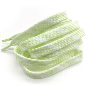 Cordones Planos para Zapatos de Tela de 1.2cm, Impresos a Color, con Degradado Personalizado, Cordones Planos para Zapatillas con Puntas Metálicas - Product Image 3