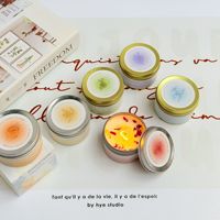 Bougie parfumée à la cire de soja avec fleurs séchées, style moderne, pour Thanksgiving, Noël, cadeaux de mariage, cadeaux d'anniversaire, arôme floral