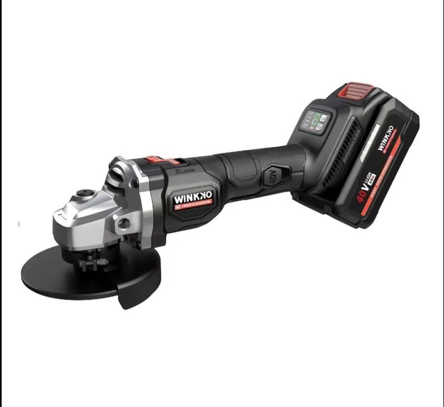 WINKKO Cordless Lithium Angle Grinder ,Brushless Cordless Angle Grinder with Battery
