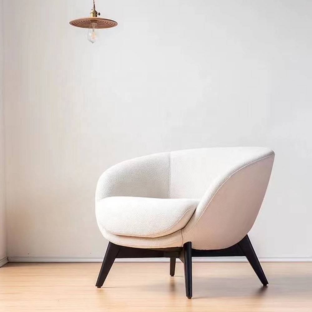 Modern luxury armchair Nordic Style Living room Bedroom Velvet Fabric Lounge Chair Leisure Sofa Chair