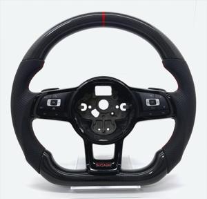 定制碳纤维改装方向盘适用于大众高尔夫R 5 6 7 MK5 MK6 MK7 CC <span class=keywords><strong>GTI</strong></span> MK7.5 捷达帕萨特高尔夫 - Product Image 2