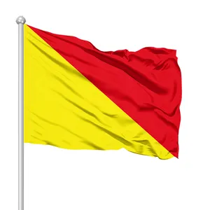 Produit promotionnel 100% polyester épaissi drapeau maritime boucle en cuivre 3*5 pieds bunting drapeau nautique personnalisé - Product Image 1