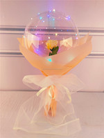 Carry Kaile LOVE Saint Valentin Surprise Cadeau Cadeau d'anniversaire Fête de mariage LED lumière Fleur latex ballon ensemble saint valentin