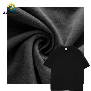 Super value 210gsm 94% organic cotton 6% spandex single jersey Sheer wicking knit fabric for Sportswear