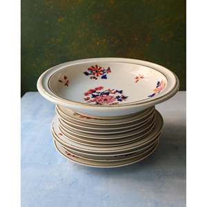 Service de table en porcelaine à fleurs roses avec bol peint à la main, style anglais - Product Image 4