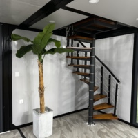 Maison préfabriquée en conteneur de 40 pieds, deux chambres, villa de luxe en conteneur, livraison en kit, fabriquée en Chine