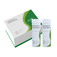 Kit de test rapide Aflatoxine B1 M1 Or Colloïdal 5ppb Sensibilité Détection des produits alimentaires et des céréales - 10 tests/flacon