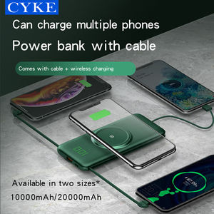 CYKE P1 10000ma Baterías pantalla digital tipo delgado compatible con carga inalámbrica <span class=keywords><strong>para</strong></span> teléfonos móviles banco de energía - Product Image 6