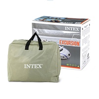 Intex 68325 Kayak gonflable Excursion de pêche 5 bateaux avec pompe à rames en aluminium