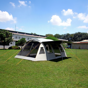 <b>Large</b> space <b>tent</b> Tunnel type CAMPTOWN OBERON easy setup 4-5 person Quick setup camping <b>tent</b> black coated Durialumin Picnic - Product Image 1