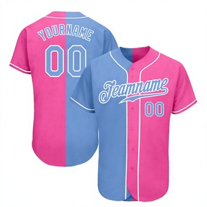 Op maat gemaakt zwart wit honkbalshirt heren korte mouw gesublimeerde print ademend polyester teamnaam 00 voor- en achterkant ontwerp - Product Image 2
