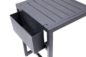 Leisure Minimalist Outdoor Furniture Quick Assembly <b>Aluminum</b> Side <b>Table</b> With Box for Hotel & Courtyard Use - Product Image 6