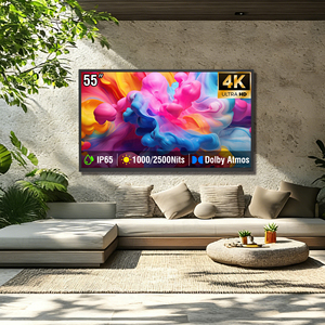 Commercial Outdoor <b>TV</b> 55/65 Inch, 4K 1000/2500 Nits, IP65 All-Weather, Smart WebOS for Restaurant/Patio Two Large Sizes Availabl - Product Image 1