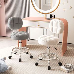 Silla de Pedicura Hidráulica Redonda Ajustable con Ruedas para Salón de Belleza, Masajes y Sala de Estar - Product Image 4