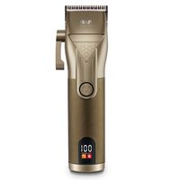 Tondeuse à cheveux électrique RAF 3W, rechargeable par USB, lame réglable, 4 peignes de guidage, autonomie de 180 minutes, écran LED, kit de toilettage professionnel