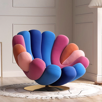 Nouveauté, fauteuil pivotant créatif de designer scandinave, coloré, respirant, écologique, canapé pour salon