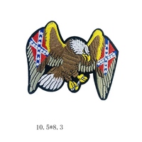 Patch brodé personnalisé Aigle Drapeau USA, motif Liberté Américaine, patriotique, thermocollant pour veste, gilet, sac à dos, DIY