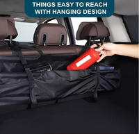 Organisateur de coffre de voiture pour siège arrière, sac de rangement suspendu imperméable multi-poches pour SUV, camionnette, minivan