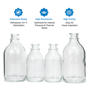 Envases de Vidrio Farmacéutico de Alta Calidad LINUO, Botellas de Infusión de Vidrio, Fabricación de Botellas de Vidrio Borosilicato - Product Image 2