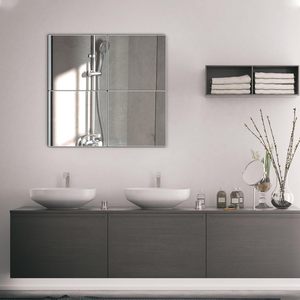 Autocollants muraux modernes en miroir acrylique pour la maison, chambre à coucher, dortoir, dressing, verre souple auto-adhésif - Product Image 6