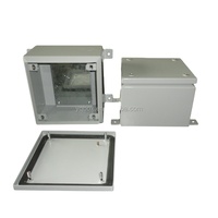 Boîte de jonction électrique en métal IP65, boîtier en acier à montage en surface avec plaque de couverture pour les connexions de câblage et de câbles