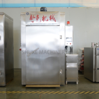 Fumoir industriel en acier inoxydable pour viande, saucisses, poisson et poulet