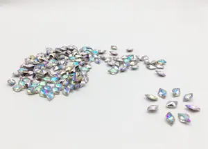 Acrylic Diamond Shaped Pointed Water Jewelry Loose Rhinestones For Garments Shoes Bags And Accessories