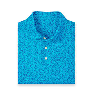 2023 haute qualité en gros chemises de Golf pour hommes sec Slim Fit à manches courtes impression Performance évacuation de l'humidité Polo - Product Image 5
