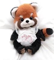 Peluche Panda Rouge Tangdou Adorable Personnalisée, Jouet en Peluche Doux pour Enfants et Collectionneurs