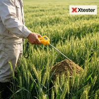 Humidimètre pour foin Xtester HM300H |   Testeur d'humidité des fourrages de haute technologie avec sonde étendue pour luzerne et diverses herbes sèches 009