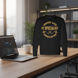 T-shirt à manches longues Inked And Educated It Specialist - Product Image 3