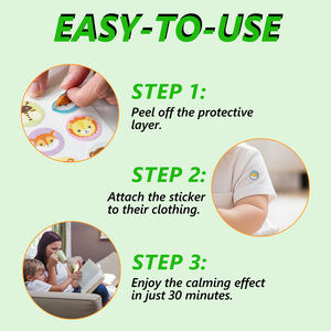 Patchs apaisants pour enfants pour le soulagement du stress, autocollants de dessin animé pour la bouche, le nez et le corps, patchs pour adultes et enfants, produits de <span class=keywords><strong>santé</strong></span> - Product Image 3